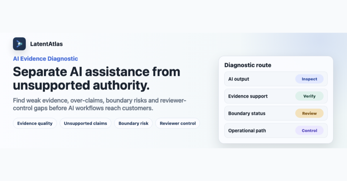 LatentAtlas AI Evidence Diagnostic preview card